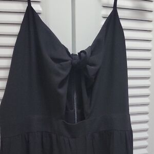 Express Elegant Black Knot Jumpsuit